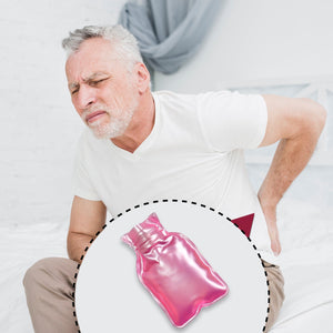 Simple Pink small Hot Water Bag with Cover for Pain Relief, Neck, Shoulder Pain and Hand, Feet Warmer, Menstrual Cramps.  - PremiumAV