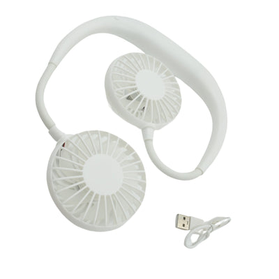 PremiumAV USB Rechargeable Wearable Neckband Fan
