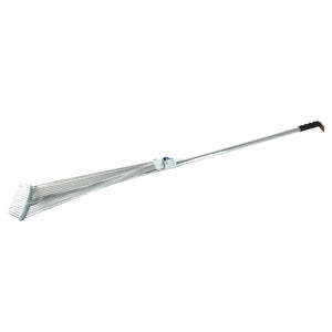 PremiumAV 115-152 CM Rake for Gardening, Stainless Steel Telescopic Garden Rake for Quick Clean Up of Lawn and Yard, Adjustable Rake Claws Spacing Gar  - PremiumAV