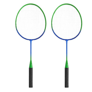 2 Pc Lightweight Kids Badminton Racket Set with Carry Bag