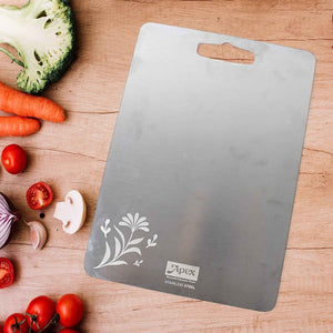 Apex Steel-X Stainless Steel Medium Chopping Board