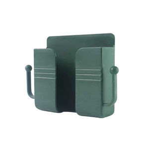 Wall-Mounted Mobile Charging Holder with Dual Hooks (1 Pc)