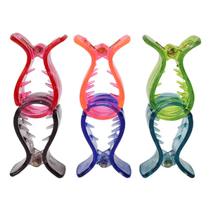 PremiumAV PremiumAV Big Hair Clips for Girls Kids Hair Accessories (6 Pcs Set / Transparent) –  