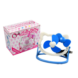 PremiumAV Hello Kitty Cute Mini USB Desktop Fan  Bright Color, Personal Desk Fan (Battery Not Included) - PremiumAV