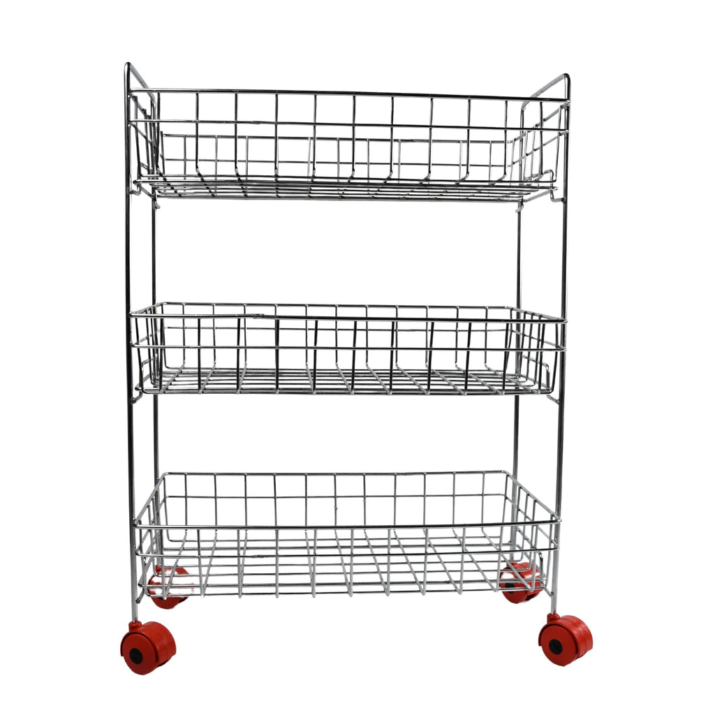 PremiumAV PremiumAV 3-Tier Stainless Steel Kitchen Trolley , Fruit & Vegetable Rack –  