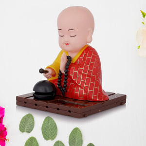 PremiumAV Solar Powered Sitting Buddha Statue,  Moving Head and Hand (1 Pc / Medium)  - PremiumAV