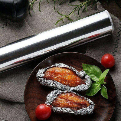 PremiumAV Aluminum Foil Roll Heavy Duty Non Stick Thick Aluminum Foil Sheet Baking Grilling Tool (5mX300mm)