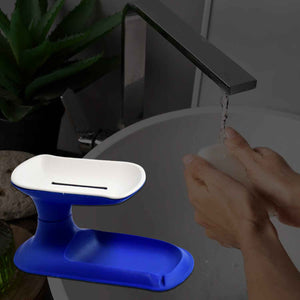 PremiumAV Plastic Double Layer Soap Dish Holder| Decorative Storage Holder Box for Bathroom, Kitchen, Easy Cleaning ,Soap Saver.