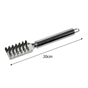 Stainless Steel Fish Scale Remover Scraper – Sawtooth Kitchen Tool  - PremiumAV