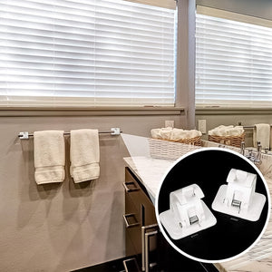 Curtain Rod Holder, Self Adhesive Hooks (2 Pcs Set)