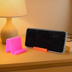 Durable Plastic Mobile Phone Stand with Angled Support (2 Pc / Mix Color)