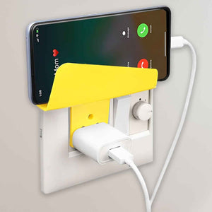 Plastic Secure Mobile Phone Charging Stand Holder (2 Pc / Mix Color)