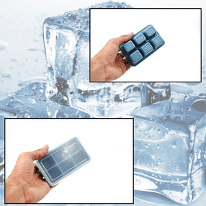 PremiumAV 6 Grid Silicone Ice Tray Used In All Kinds Of Places Like Household Kitchens For Making Ice From Water And Various Things And All With Color - PremiumAV