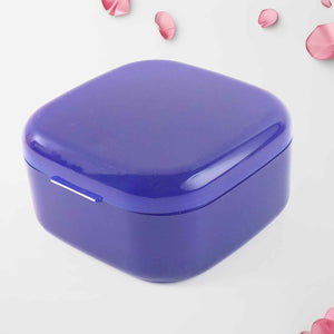 Blue Oblivion Multi-Purpose Storage Box with Lid, DENTURE CASE (1 Pc)