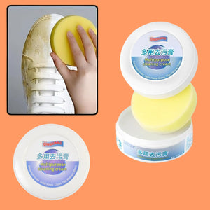 PremiumAV Shoe Cleaning Cream  Stain Remover for Sneakers, White Rubber Sole & Polish (260g)  - PremiumAV