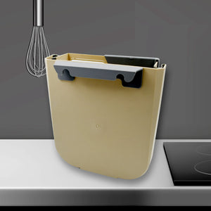 PremiumAV Foldable Hanging Trash Can  Space-Saving Waste Bin for Kitchen, Bathroom & Car  - PremiumAV