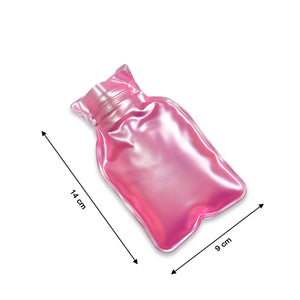 Simple Pink small Hot Water Bag with Cover for Pain Relief, Neck, Shoulder Pain and Hand, Feet Warmer, Menstrual Cramps.  - PremiumAV