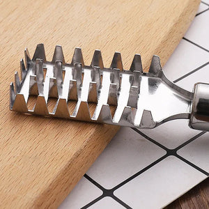 Stainless Steel Fish Scale Remover Scraper – Sawtooth Kitchen Tool  - PremiumAV