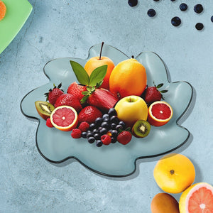 PremiumAV Flower Shape Kids Plastic Plate - Multipurpose for Dinner, Snacks & Party Supplies (1pc)  - PremiumAV