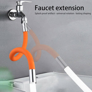Flexible Water Tap Extender, Universal Foaming Extension Tube with Connector, 360 Free Bending Faucet Extender, Adjustable Sink Drain Extension (18cm)  - PremiumAV