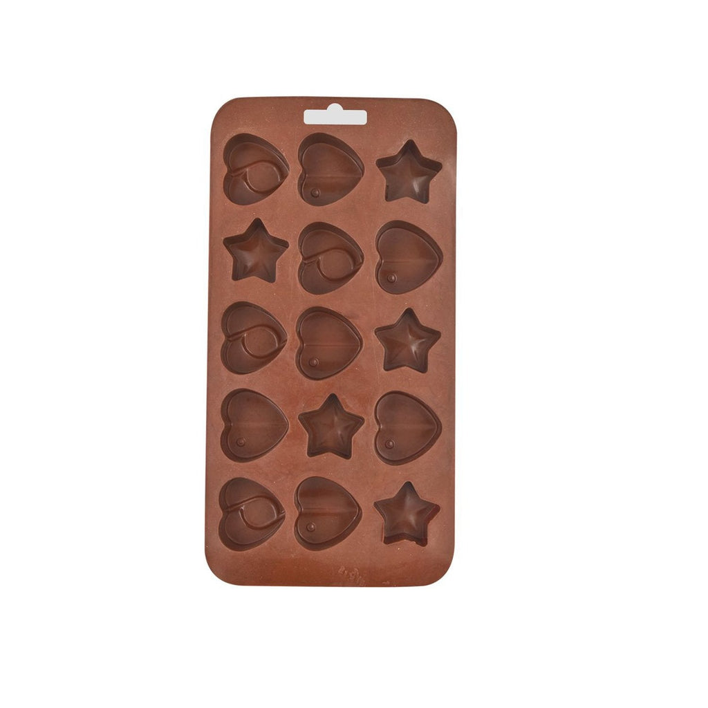 PremiumAV PremiumAV Silicone Food Grade Reusable Non-Stick Multi Shape 15 Cavity Chocolate Mold –  
