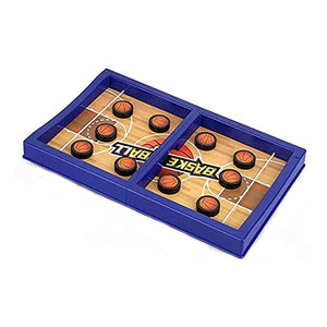 PremiumAV Fast Sling Basketball Puck Game Paced Table Desktop Battle Ice Hockey Game for Adults and Kids Parent-Child Winner Board Games Interactive T  - PremiumAV