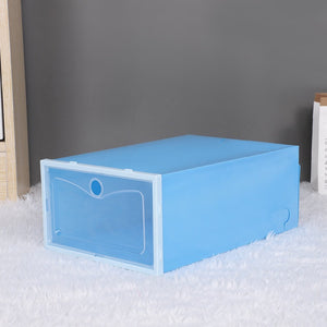 PremiumAV 1 Layer Plastic Shoes Storage Box, Stackable Shoe Storage (1 pc / 32x21x12 CM)  - PremiumAV