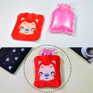 PremiumAV PremiumAV Pink Cat small Hot Water Bag with Cover for Pain Relief, Neck, Shoulder Pain and Hand, Feet Warmer, Menstrual Cramps. –  