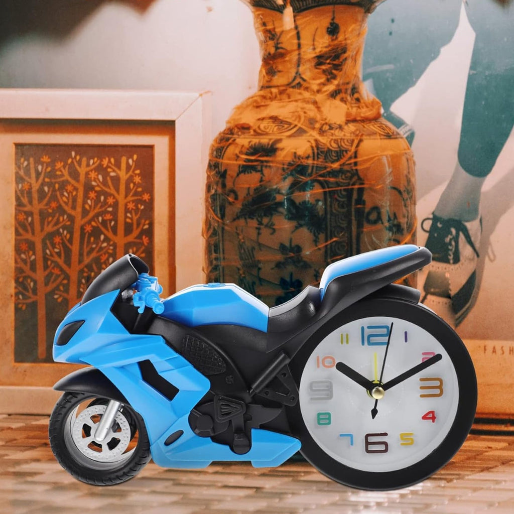 PremiumAV PremiumAV Retro Motorcycle Alarm Clock – Novelty Bike Engine Style Desk Clock –  