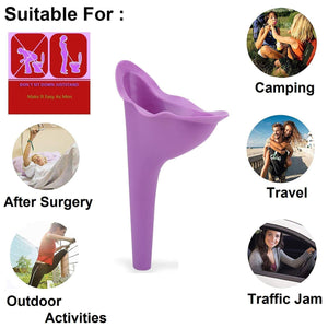Stand And Pee Reusable Portable Urinal Funnel For Women  - PremiumAV