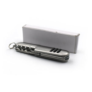 PremiumAV PremiumAV Outdoor Cutlery Picnic Tableware; Stainless Steel 5-in-1 –  