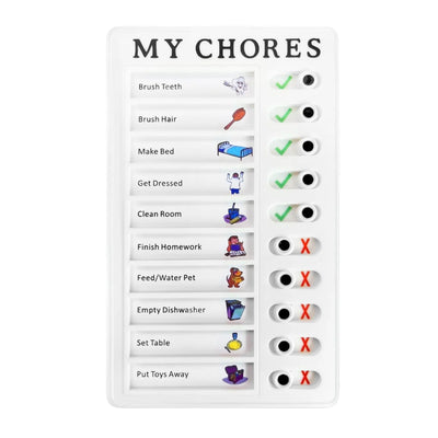 PremiumAV Portable My Chores Home Note Board Management Planning Memo Boards Reminding Time. (Size :- 20x12Cm)