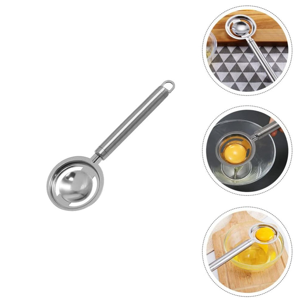 PremiumAV PremiumAV kitchen tools Egg Yolk White Separator Stainless Steel Egg White Separator Tools Eggs Yolk Filter Gadgets Kitchen Gadgets Separating Funnel  
