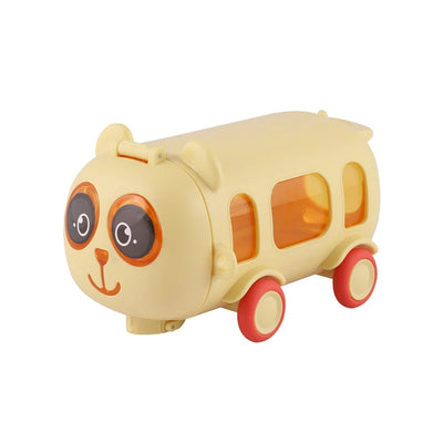 PremiumAV Bus Shape Water Bottle for Kids with Strap (500 ML Approx / Mix Color / 1 Pc)