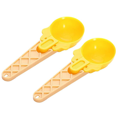 PremiumAV 2-Piece Plastic Ice Cream & Watermelon Scooper with Trigger Dipper