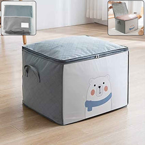 Clothes Storage Bag with Zipper & Handles