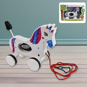 PremiumAV PremiumAV Pull Along Toy Unicorn | Pull String Toys for Babies –  