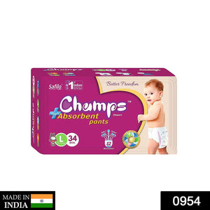 Premium Champs High Absorbent Pant Style Diaper Small, Medium and Large Size Diaper  - PremiumAV