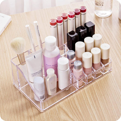 PremiumAV 16 Compartment Cosmetic Makeup Jewellery Lipstick Storage Organiser Box, Cosmetic Storage Box Make-up Lipstick Organizer / Lipstick Holder C
