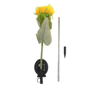 PremiumAV Sunflower Solar LED Lights, Warm White Garden Light (1 Pc) - PremiumAV