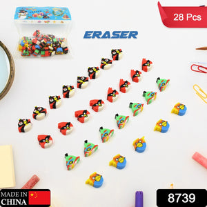 PremiumAV Colorful Novelty Eraser Set for Kids and Gifts (28 Pcs In 1 Packet)  - PremiumAV