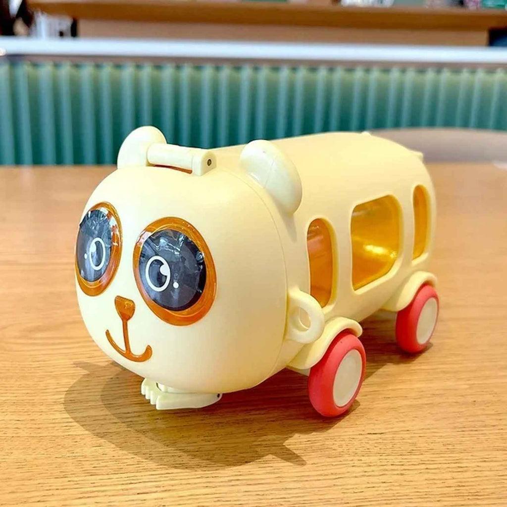 Bus Shape Water Bottle for Kids with Strap (500 ML Approx / Mix Color / 1 Pc)