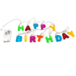 PremiumAV Decoratives Plastic Happy Birthday 13 LED Letter Battery Operated String Lights, Outdoor String Lights (Multicolour)  - PremiumAV