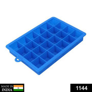 Easy-release ice cubes from a flexible silicone ice tray.