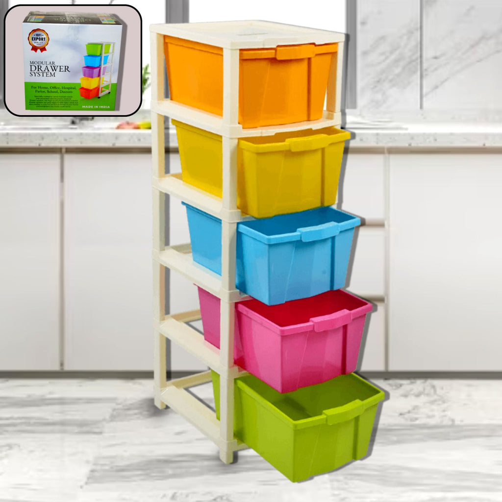 PremiumAV PremiumAV Multipurpose Modular Drawer Organizer Storage Box - 5 Layers –  