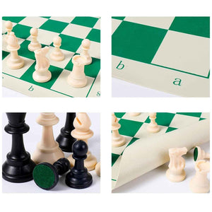 Big Premium Portable Chess Set Plastic Chess Pieces (1 Set)