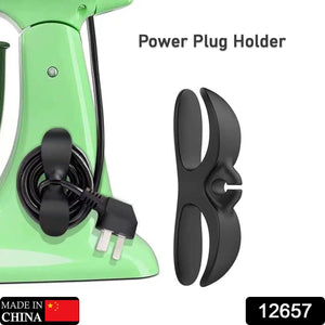 PremiumAV Power Plug Holder Organizer for Appliances Tidy Cord Winder Cable Organizer Self Adhesive Wire Wrap Holder for Coffee Maker Pressure Etc (1  - PremiumAV
