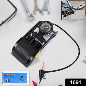 Portable High Pressure Foot Air Pump Compressor for Car and Bike  - PremiumAV