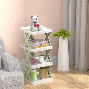 PremiumAV 4 LAYER SHOES STAND, SHOE TOWER RACK SUIT FOR SMALL SPACES, CLOSET, SMALL ENTRYWAY, EASY ASSEMBLY AND STABLE IN STRUCTURE, CORNER STORAGE CA  - PremiumAV