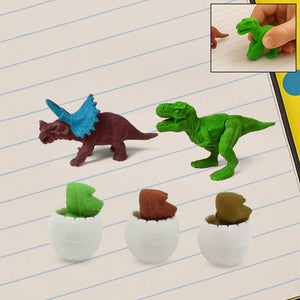 Dinosaur & Egg Shaped 3D Puzzle Erasers – Fun Mini Erasers for Kids (5 Pcs Set)